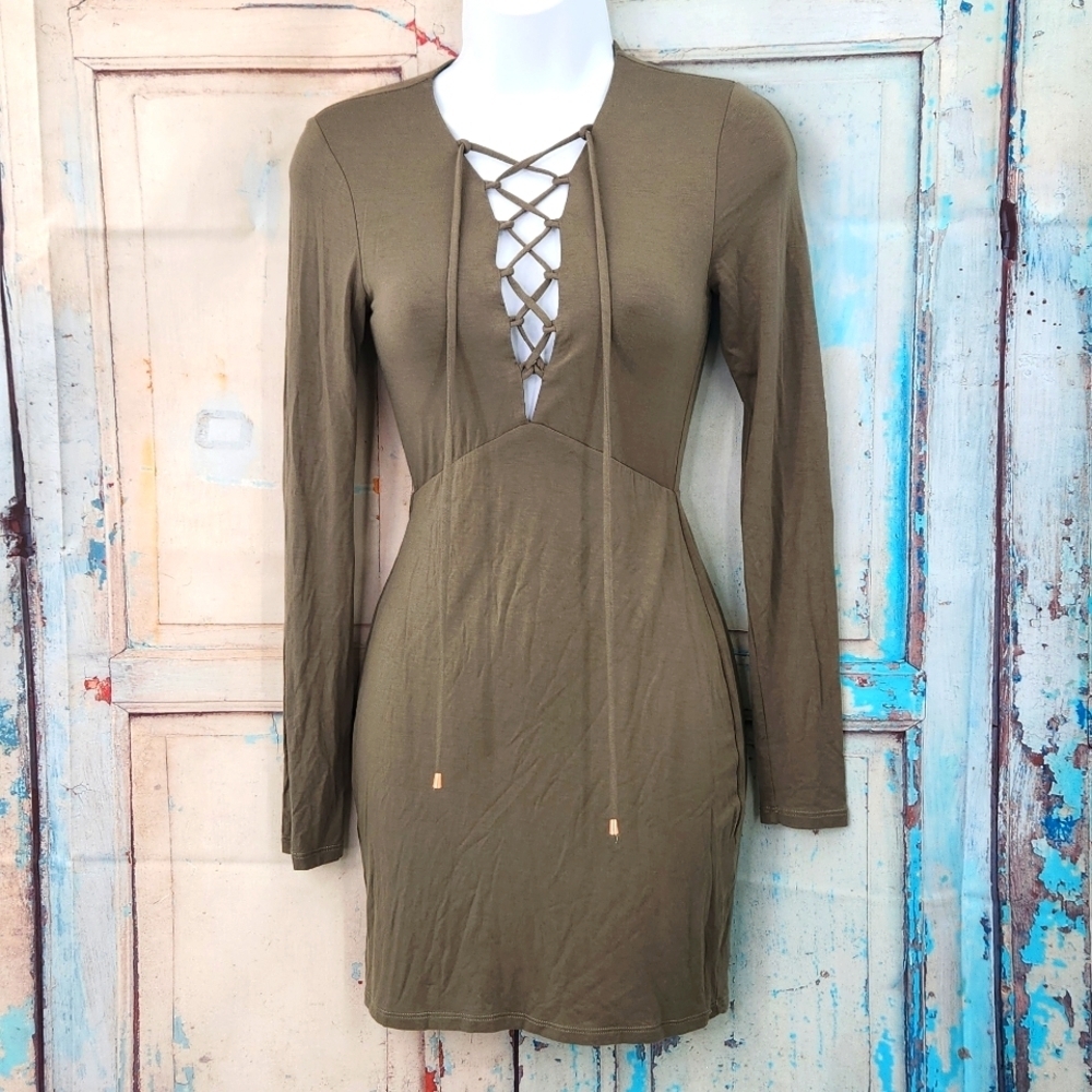 Lovers‎ + Friends Long Sleeve Body Con Mini Dress